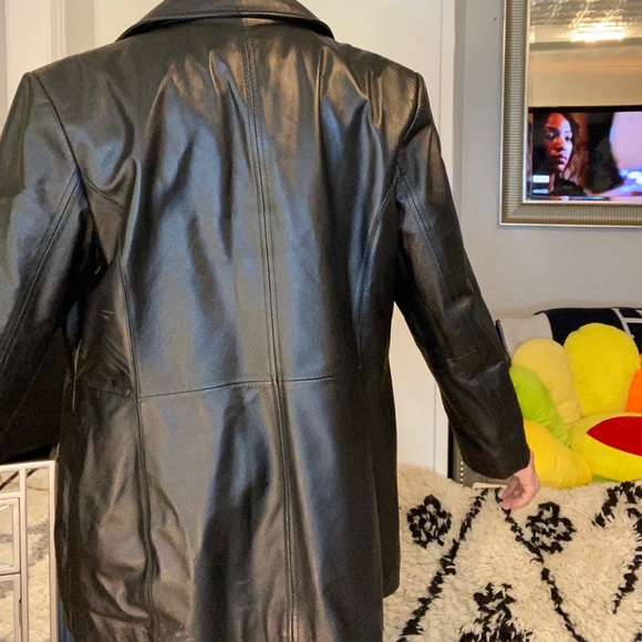 Thick genuine leather 3 button jacket warm - Picture 3 of 10